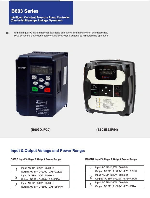 Water Pump Controller Special for Pressure Control