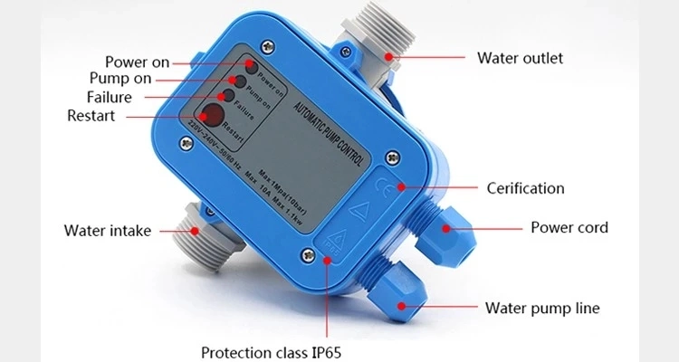 Intelligent Display Water Pump Automatic Pressure Switch Controller