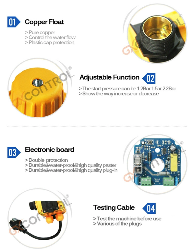 Pressure Control Switch Water Pump Accessories Automatic Pump Controller Dps-9